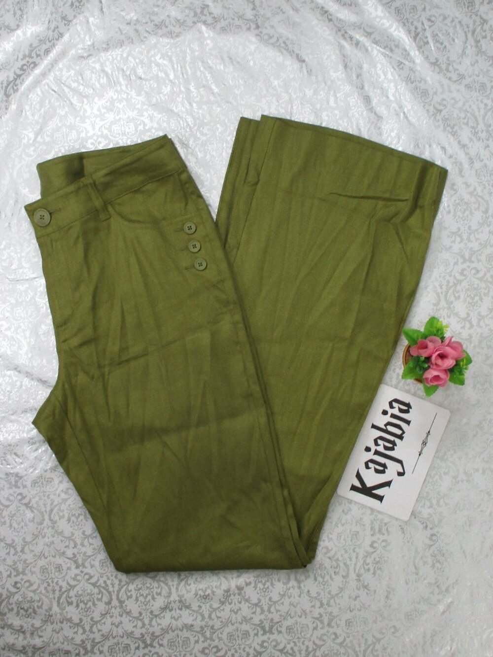 CABI Olive Green Dress Pants Size 10